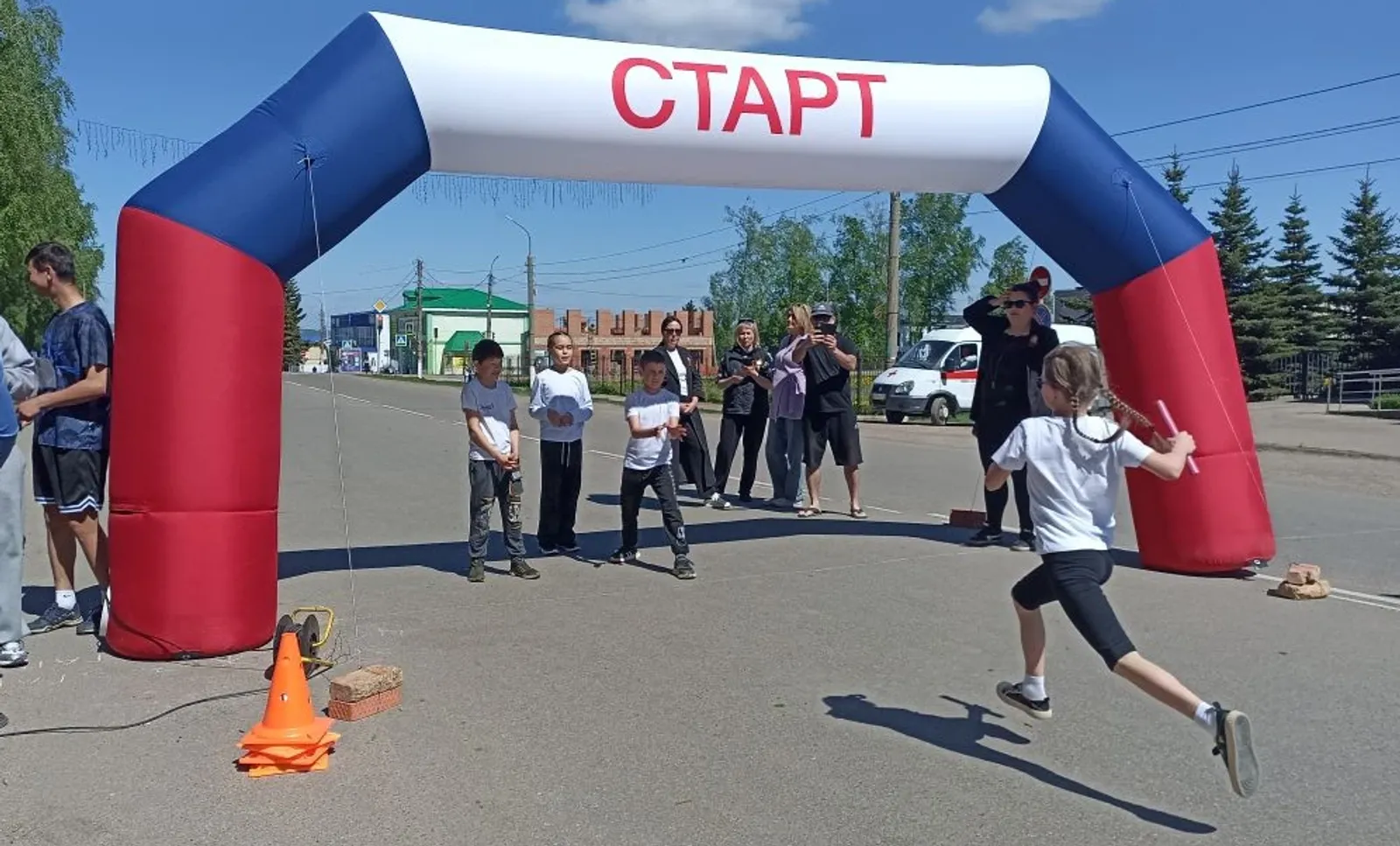 В Аургазинском районе состоялась эстафета, посвященная Дню Победы
