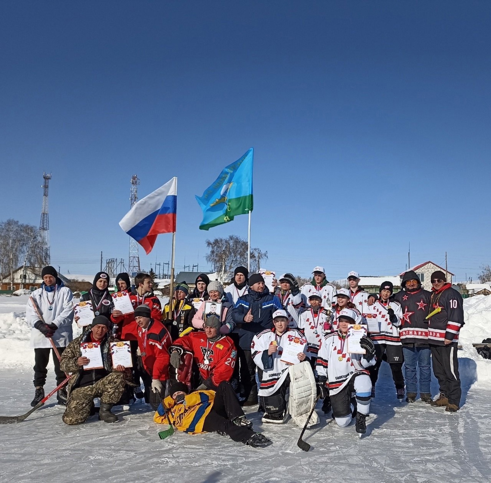 Хоккейная команда из Башкирии приняла участие в игре в память об участнике СВО