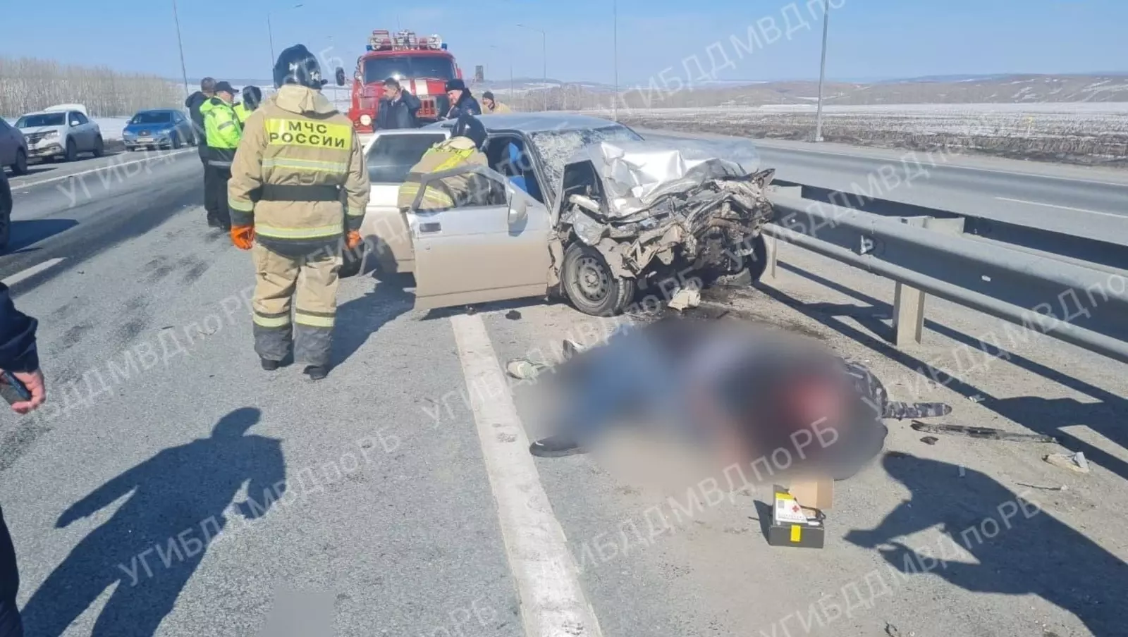 В Башкирии при столкновении с грузовиком погиб пассажир из «ВАЗ-2112»