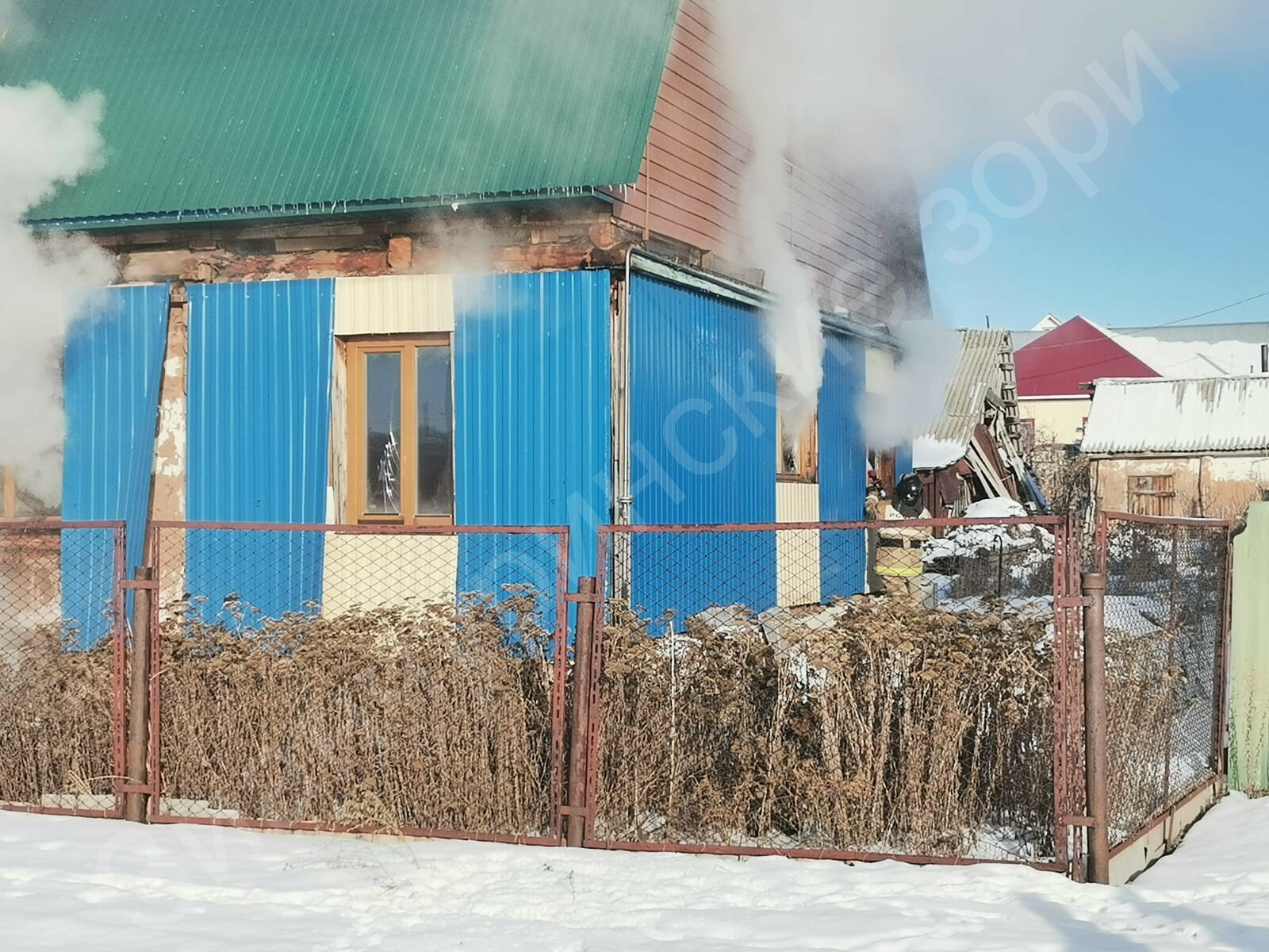 В Башкирии произошёл страшный пожар - сгорело всё - ВИДЕО