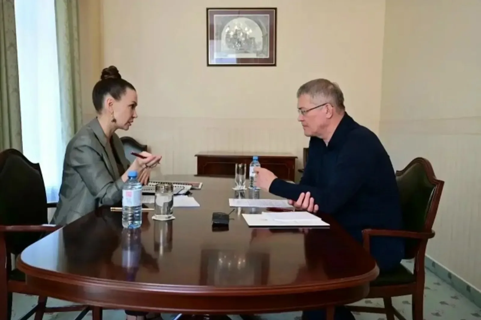 Радий Хабиров встретился с президентом АНО «Креативная экономика» Мариной Монгуш
