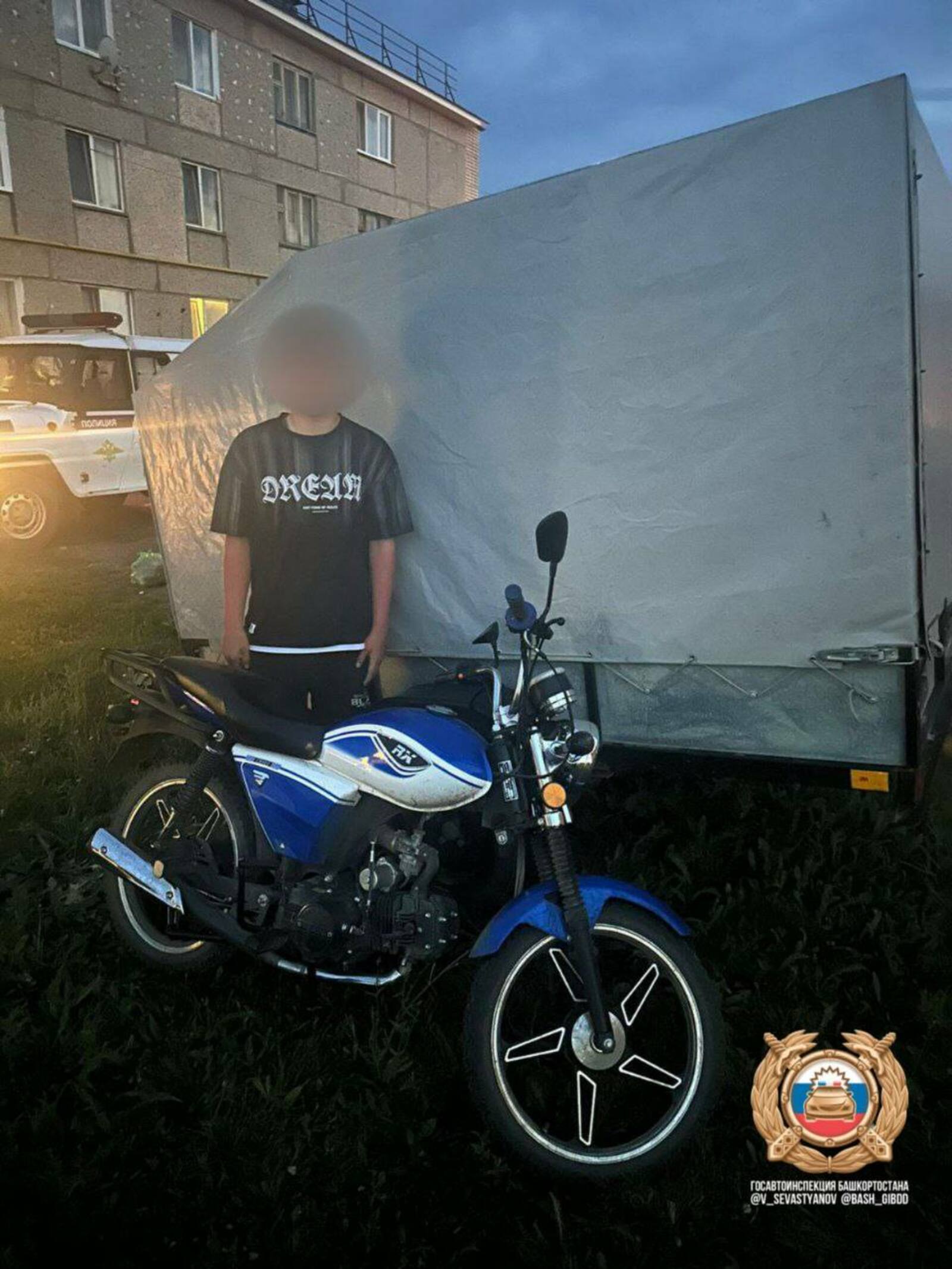 В районе Башкирии задержали двух юных водителей мототранспорта